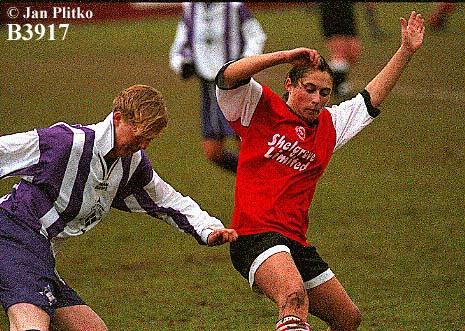 Hayley Saggers battles for the ball against Blyth Spartans!