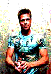 A picture of Tyler Durden holding his precious soap