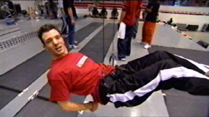 I want to sit in his lap and ride him like a playground swing. I know! I know! I can't help it.