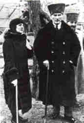 Ataturk and his wife