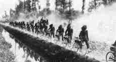 Bersaglieri with bicycles