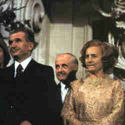 Ceausescu and his wife