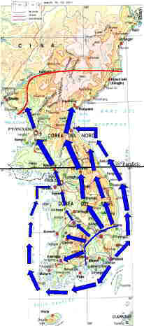 American Counterattack in Korea, 1950