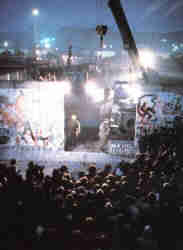 The fall of the wall in Berlin