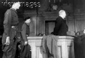 Quisling during his trial in Nuremberg