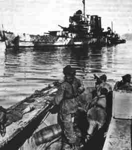 German ship at Crete