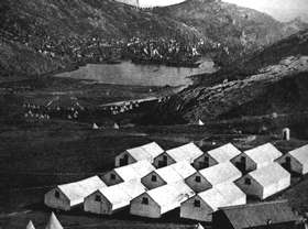 camp of an English Guard Unit