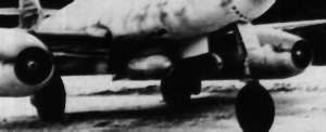 A Messerschnitt Me 262 adapted as bomber