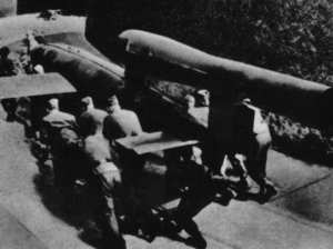 A German v1 flying bomb
