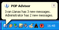  POP Advisor tray report screenshot 