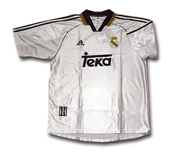 Camiseta oficial del Real Madrid C.F.                                      Firma deportiva: Adidas                                                 Patrocinador: Teka