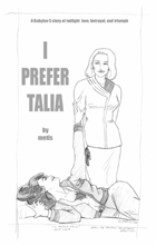 I Prefer Talia: inspired by pulp cover, 'I Prefer Girls' paint by Robert Maguire.