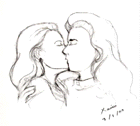 Kiss: inspired by ST:DS9 Dax/Khan 'Rejoined'