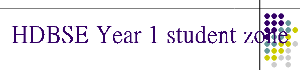 HDBSE Year 1 student zone