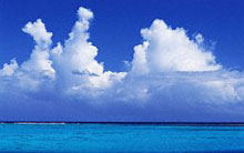 clouds over ocean