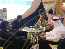 at the meeting area