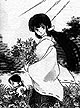 Kikyou-san in a field.