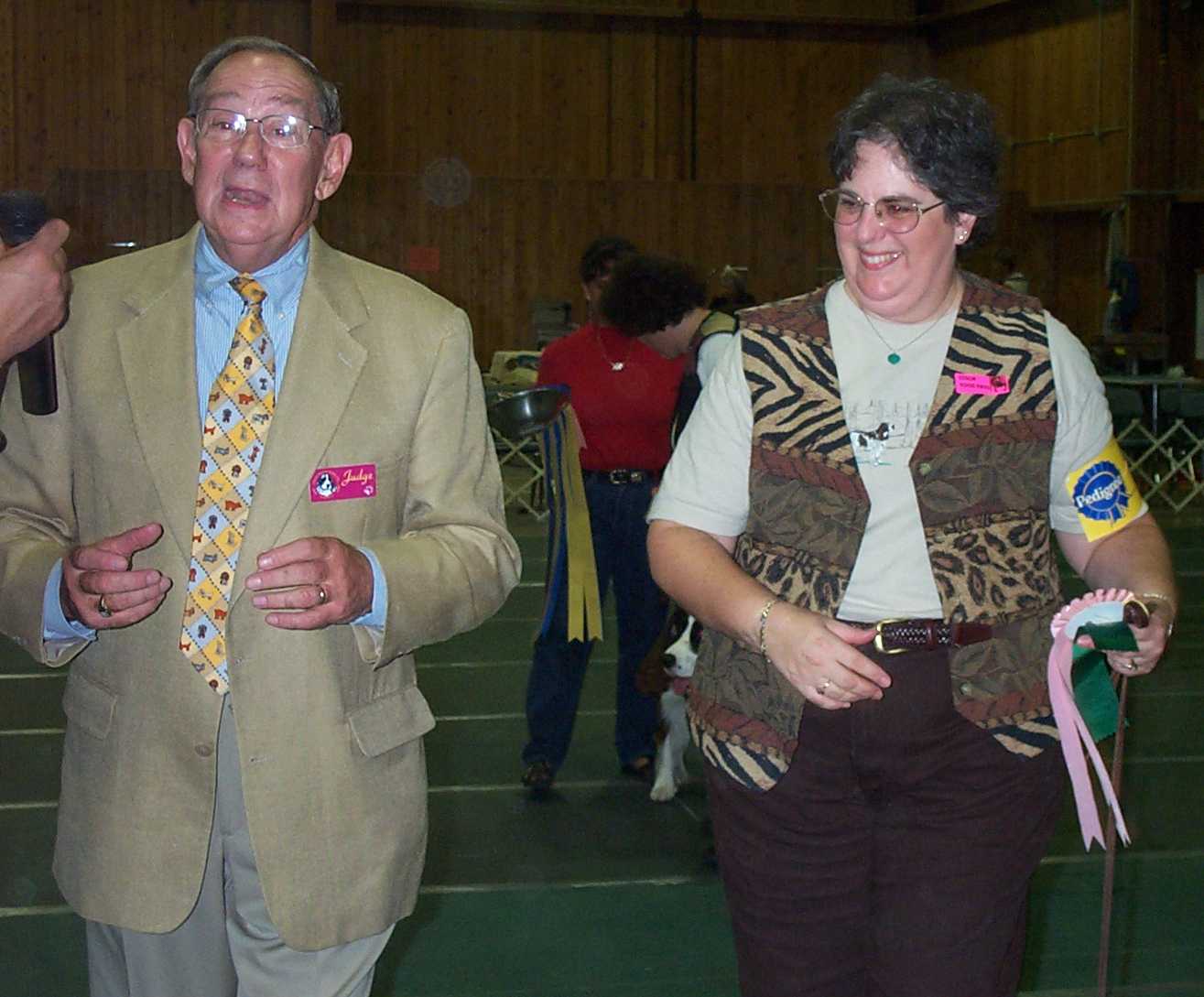 Me and Judge Haas after receiving my ribbons