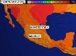 map of M�xico