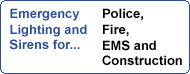 Emergency Lighting - Choose J & B Emergency Lighting as your online source for a variety of long range emergency light bars, LED super brightness light bars, and strobe lights.