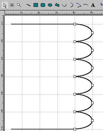  Fig 10:Drawing a new Symbol -Semicircle 