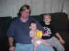 November 22, 2001: with Billy and Paddy and new toy