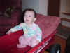 November 24, 2001: Grace's X'mas present (Radio Flyer wagon)