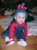 December 16, 2001: wearing hat from church