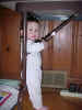 December 30, 2001: under the computer table