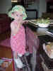 September 7, 2002: wearing mommy's shoes, eating grapes