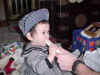 train conductor cap and whistle
