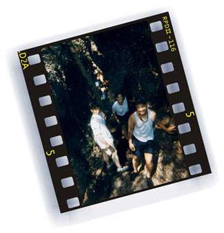 Hiking back