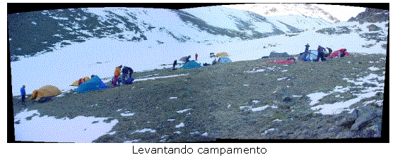 Cuadro de texto:  
Levantando campamento
