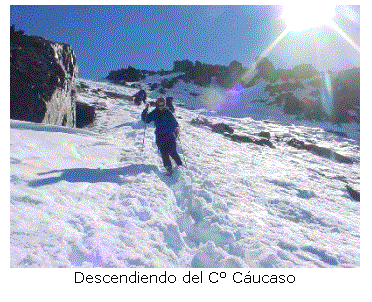 Cuadro de texto:  
Descendiendo del C� C�ucaso
