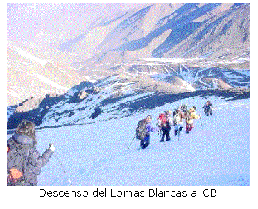 Cuadro de texto:  
Descenso del Lomas Blancas al CB
