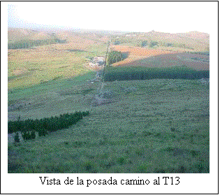 Cuadro de texto:  
Vista de la posada camino al T13
