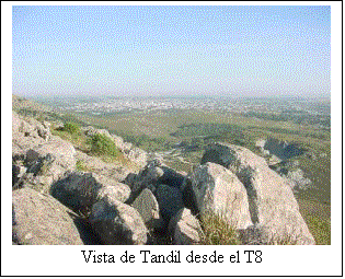 Cuadro de texto:  
Vista de Tandil desde el T8
