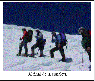 Cuadro de texto:  
Al final de la canaleta
