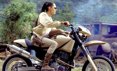 Angelina Jolie as Lara Croft in Tomb Raider: Cradle of Life