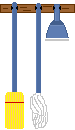 Broom, Mop,and Dustpan