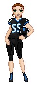 This is me in a football uniform. I'd be a linebacker. I made this for an extra credit English project. *sigh* I really wanna play football with the guys.