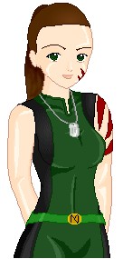 Talis and her dogtags.