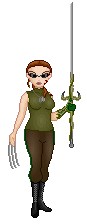 Talis, wreaking some havoc with that sword.