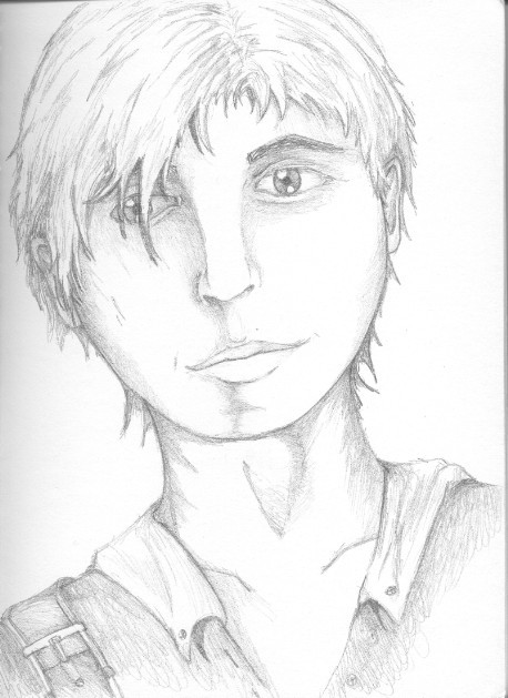 Huck Finn, my concept anyway. Drawn for extra credit in English class.