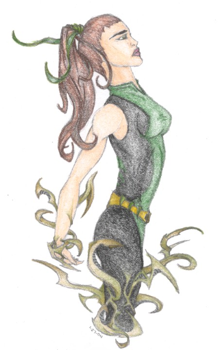 Talis - my pride and joy right now. She's inspired by a trading card of Fathom.