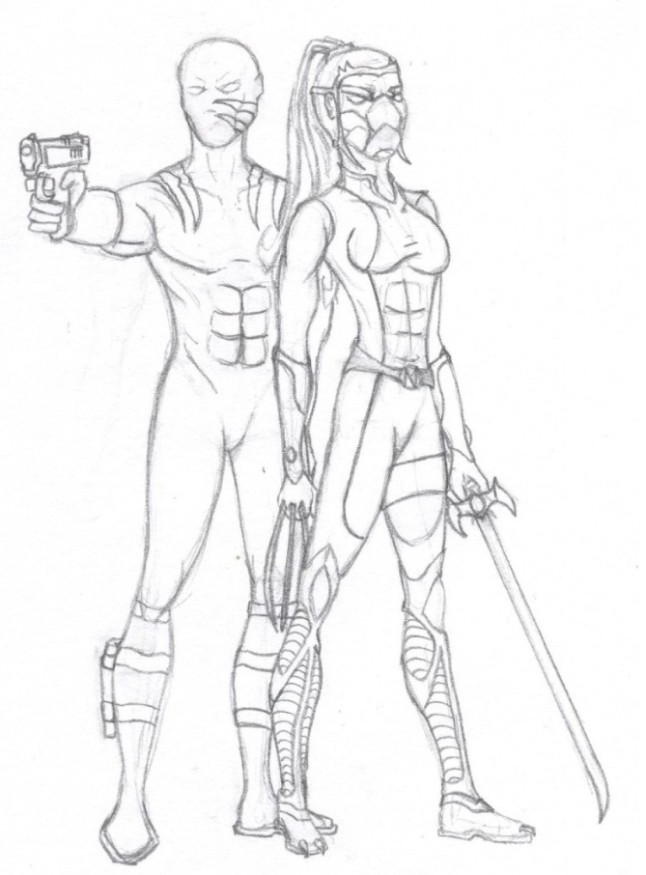 Talis and Jesse James aka: Ripclaw. I'm still working out the kinks on a his story.