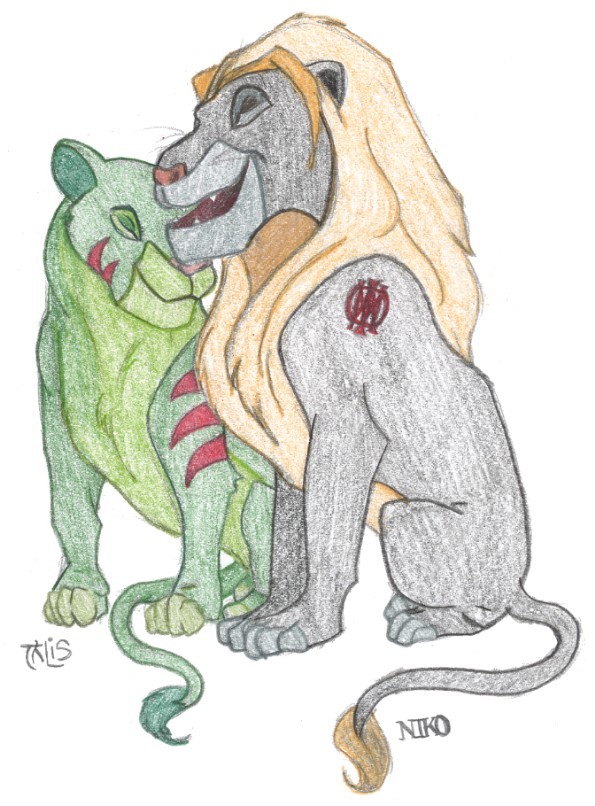 Nick and I - Lion King style. Oooh so cute. ;)