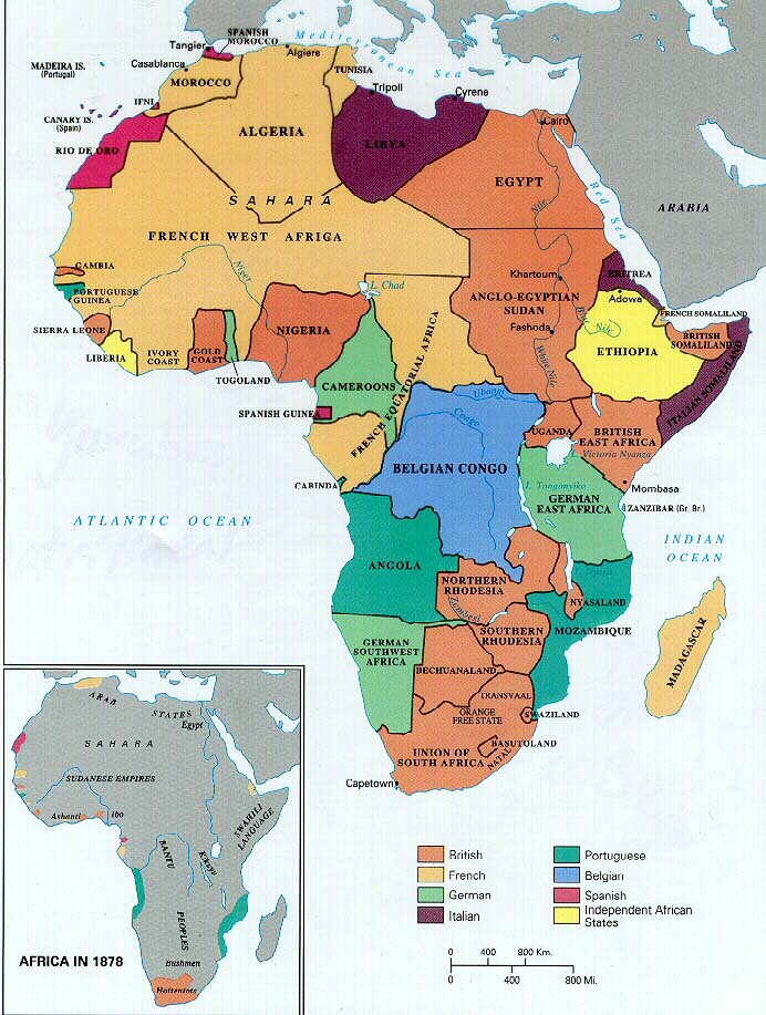 Colonization map