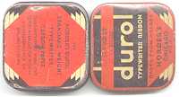 Vintage hinged typewriter ribbon tin from Horder's of Chicago