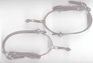 Pair of Hiatt Spurs with Straps